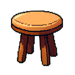 Tabure vintage — sprite pixel art 256×256