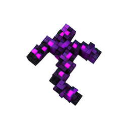 Void Tentacle (Voxel) - 256x256 pixel art sprite