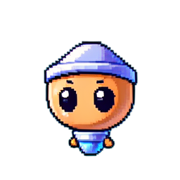 Amulette de Protection Volatile — sprite pixel art 256×256