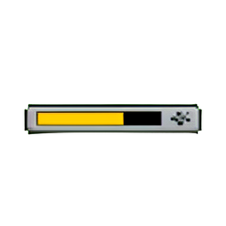 Barra deslizante de volumen — sprite pixel art 256×256