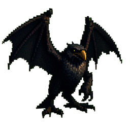 Vrock 秃鹫恶魔 — 256×256 像素游戏素材