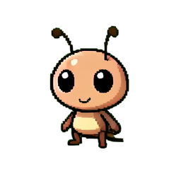 行走棍甲虫 — 256×256 像素游戏素材