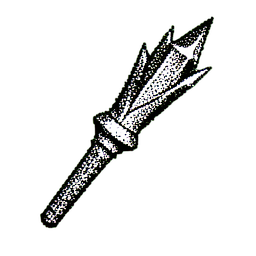 Stab (1-Bit) — 256×256 Pixel-Art-Sprite