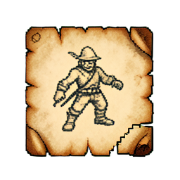 Wanted Poster (16-Bit) - 256x256 pixel art sprite