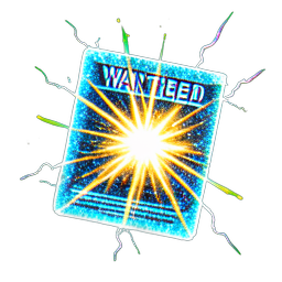 Wanted Poster (VFX) - 256x256 pixel art sprite