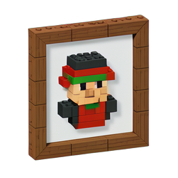 Wanted Poster (Voxel) - 256x256 pixel art sprite