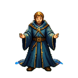Kriegspriester — 256×256 Pixel-Art-Sprite