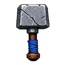 War Hammer (16-Bit) - 256x256 pixel art sprite