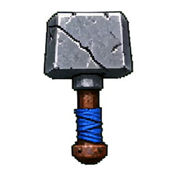 Kriegshammer (16-Bit) — 256×256 Pixel-Art-Sprite