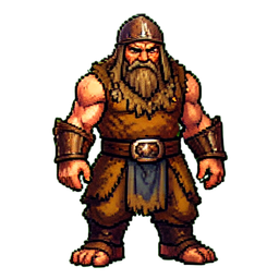 Moine de guerre — sprite pixel art 256×256