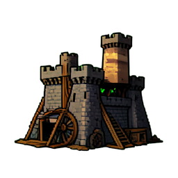 Kriegpavillon gestreift — 256×256 Pixel-Art-Sprite