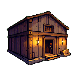 Warehouse - 256x256 pixel art sprite