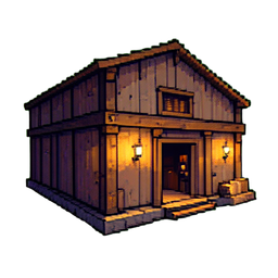 Warehouse — 256×256 pixel art sprite