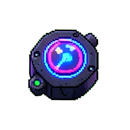 Phare d'avertissement rotatif — sprite pixel art 256×256