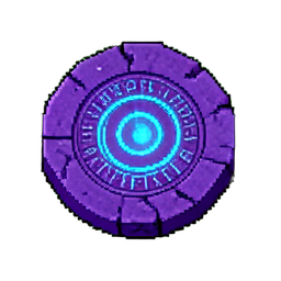 Placa de Curvatura (16-Bit) — sprite pixel art 256×256
