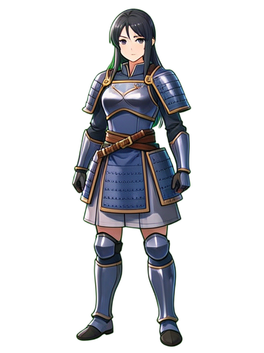Krieger-Samurai — 384×512 Pixel-Art-Sprite