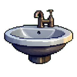 Wash Basin - 256x256 pixel art sprite