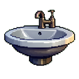 Lavabo — sprite pixel art 256×256