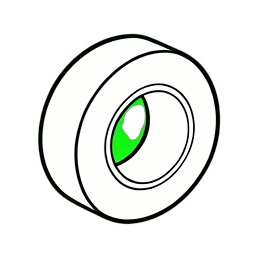 マスキングテープのロール — 256×256 ピクセルアートスプライト