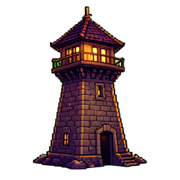 Watch Tower - 256x256 pixel art sprite
