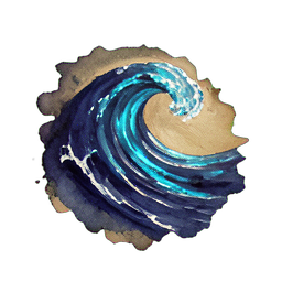 水の大洋 (雰囲気) — 256×256 ピクセルアートスプライト