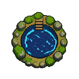 Water Pond (16-Bit) - 256x256 pixel art sprite