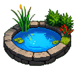 Water Pond - 256x256 pixel art sprite