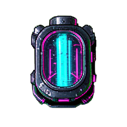Bomba d'água (Ciberpunk) — sprite pixel art 256×256