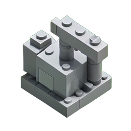 Water Pump (Voxel) - 256x256 pixel art sprite