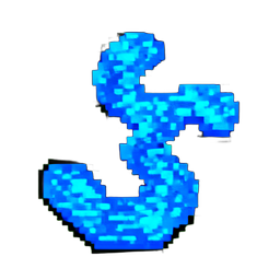 Water River (16-Bit) - 256x256 pixel art sprite