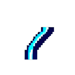 Water River (Low-Res) - 256x256 pixel art sprite