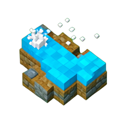 Rio de água (Voxel) — sprite pixel art 256×256