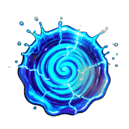 Água rasa (VFX) — sprite pixel art 256×256