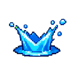 Water Splash - 256x256 pixel art sprite