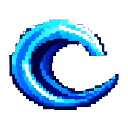 Water Wave — 256×256 pixel art sprite