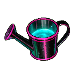 Watering Can (Cyberpunk) - 256x256 pixel art sprite