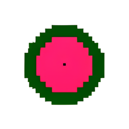 Melon (Basse Résolution) — sprite pixel art 256×256