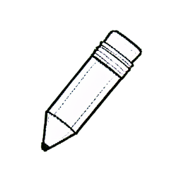 Barra de crayón de cera — sprite pixel art 256×256