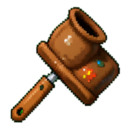 Pincel de resistencia a la cera — sprite pixel art 256×256