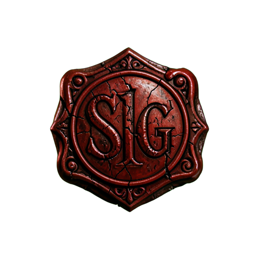Sceau Rouge Sigile de Cire — sprite pixel art 512×512