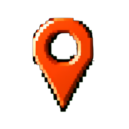 Waypoint Pin - 256x256 pixel art sprite