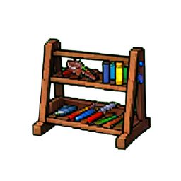 Weapon Rack - 256x256 pixel art sprite