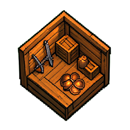 Magasin d'Armes (16-Bit) — sprite pixel art 256×256