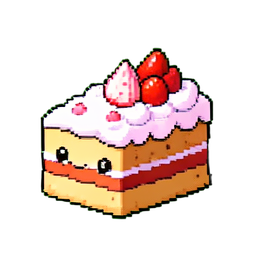 Rebanada de pastel de boda — sprite pixel art 256×256