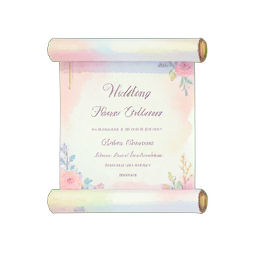 Pergamino de invitación de boda — sprite pixel art 256×256