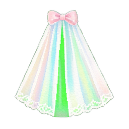 Encaje del velo de la boda — sprite pixel art 256×256