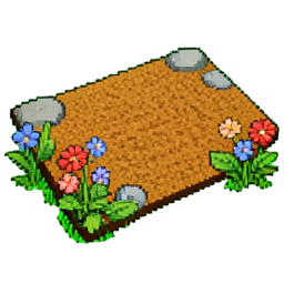 Tapis de bienvenue en chanvre — sprite pixel art 256×256