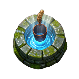 Well (HD-2D) - 256x256 pixel art sprite