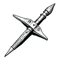 Werewolf Hunter (1-Bit) - 256x256 pixel art sprite