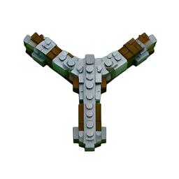 Werewolf Hunter (Voxel) - 256x256 pixel art sprite
